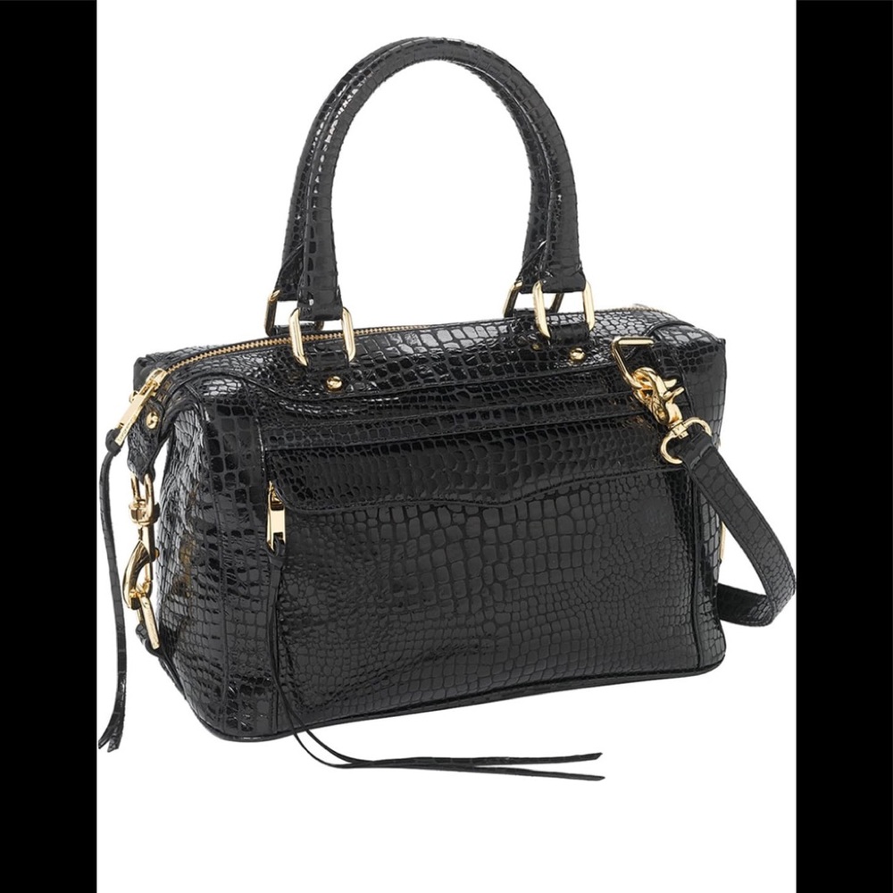Rebecca Minkoff MAB Croc Embossed Satchel